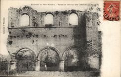 Umlagerungen Saint Maixent CPA der Ruinen der Abtei von Chateliers
