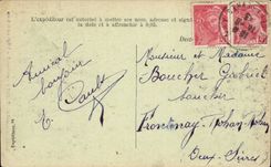 Baulieu unter Parthenay CPA die Innenkirche