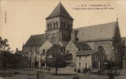 Thouars CPA the church Saint Laon founded with 11th
