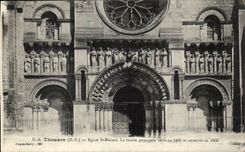 Thouars CPA Church St Medard the principal frontage