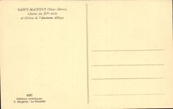 Saint Maixent CPA Glocke-Aufsatz von 15 und Kloster der alten Abtei