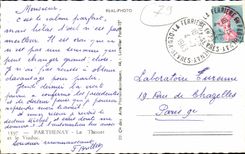 Parthenay CPA Thouet and the viaduct