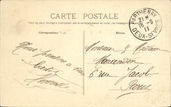 Parthenay CPA Gate St Jacques and bridge on Thouet