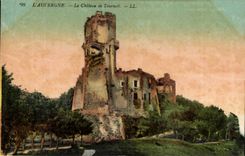 Auvergne - the Castle of Tournoel - CPA