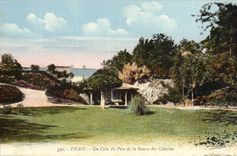 Vichy - a Corner of the Park of the Source of Celestins - CPA