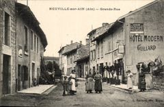 Neuville on Ain CPA Main street (folklore) TOP