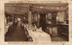 CPA Restoring italine Poccardi street favart data base of Italian Paris