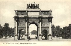 Paris CPA l'arc de triomphe du carrousel