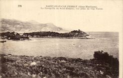 Saint Jean Cape Ferrat CPA peninsula of Saint Old people's home seen from of the course ferrat