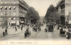 Paris CPA Boulevard of the Nasturtiums