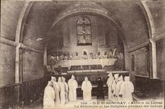 Insel-Str honorat CPA Abtei von Lerinc Refectire und Monche wahrend der Umgangsformen