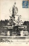 Nimes CPA der Pradier Brunnen