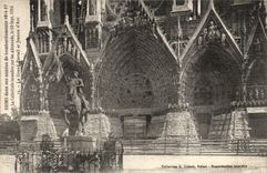 CPA Reims in seinen Jahren des grossen Gatters der Bombardierung und in Jeanne des Bogens