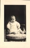Real photo Jean Polette Chateauroux September 1929 Child baby
