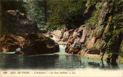 Surroundings of Vichy CPA the salte quarry projecting Gour