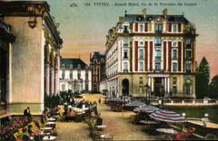 Vittel CPA Large hotel seen of the terrace of the casino