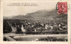 Grenoble CPA View St Bruno the course St Andre and solid mass of Moucherotte