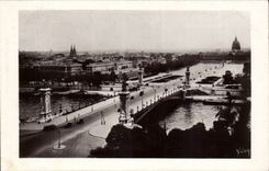 Brucke Alexandre Paris-CPA III und Esplanade von Invalides
