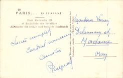 Brucke Alexandre Paris-CPA III und Esplanade von Invalides