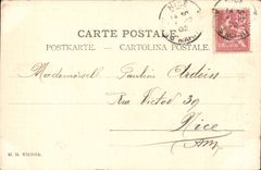 CPA Fantasy Woman and lambs Rabbits (rabbits)