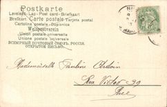 CPA Phantasie-Boot hat sinning