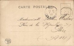 CPA Fantasy Woman Starlight night castle