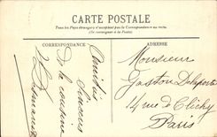 Tunisia Tunis CPA the Bellevue hotel and the avenue of France