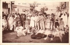 Tunisia Tunis CPA Snake charmers