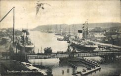 Grande Bretagne CPA Newshaven harbour a bridge