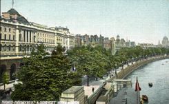 The United Kingdom London london CPA Thames Embarkment and Somerset House