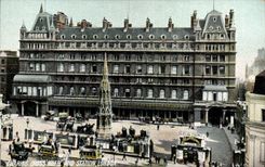 The United Kingdom London london CPA Charing Cross-country race Station Hotel and Station