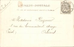 Garten Algerien-Algiers CPA der Tests Allee der Gummis