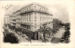 Algeria Algiers CPA Street Michelet and Boulevard Victor Hugo
