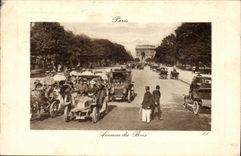 Paris CPA Avenue du Bois (de Boulogne) (automobiles)