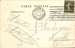 Paris CPA Notre Dame seen the night