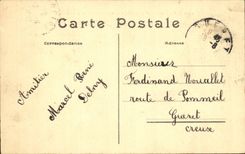 Paris CPA the Royal street seen since the Madeleine