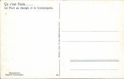 Paris CPA Le pont de Change et la conciergerie