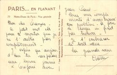 Paris CPA Notre DAme Vue generale