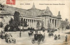 Paris CPA Grand Palais of the Champs Elysees (cars)