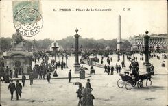 Paris CPA Place de la concorde