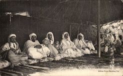 Araber Marokko-Fez CPA unter ihrem Zelt