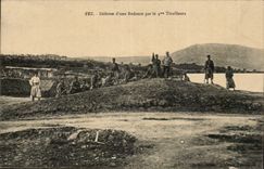 Verteidigung Marokko-Fez CPA von uen Furcht durch die 4 Riflemen