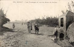 Morocco Folds back CPA Touargas and sight of blais of the sultan