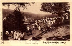 Morocco Moulay Idriss CPA the son of the sultan in pilgrimage