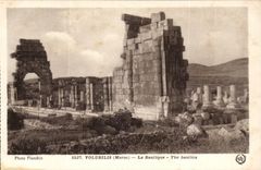 Morocco Volubilis CPA the basilica