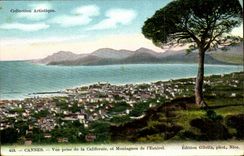 Cannes CPA Seen from of California and mountains of Esterel