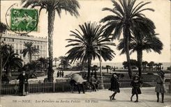 Nice CPA palm trees with the public garden (children)