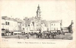 Reims CPA setzt Drouet d Erlon und Kirche Saint Jacques