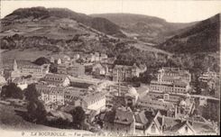 Bourboule CPA the boulevard of the town hall (ass donkey)