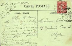 Vichy CPA Seen from in the park